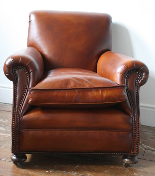 Restored 1920s English Club Chair